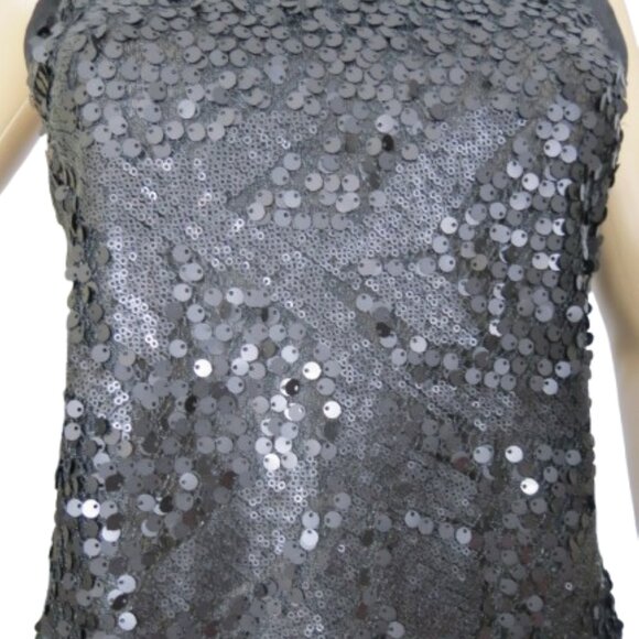 Vero Moda Black Sequin Mini Dress - Picture 7 of 8